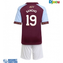 Aston Villa Jadon Sancho #19 Domaci Dres za djecu 2025-26 Kratak Rukav (+ Kratke hlače)